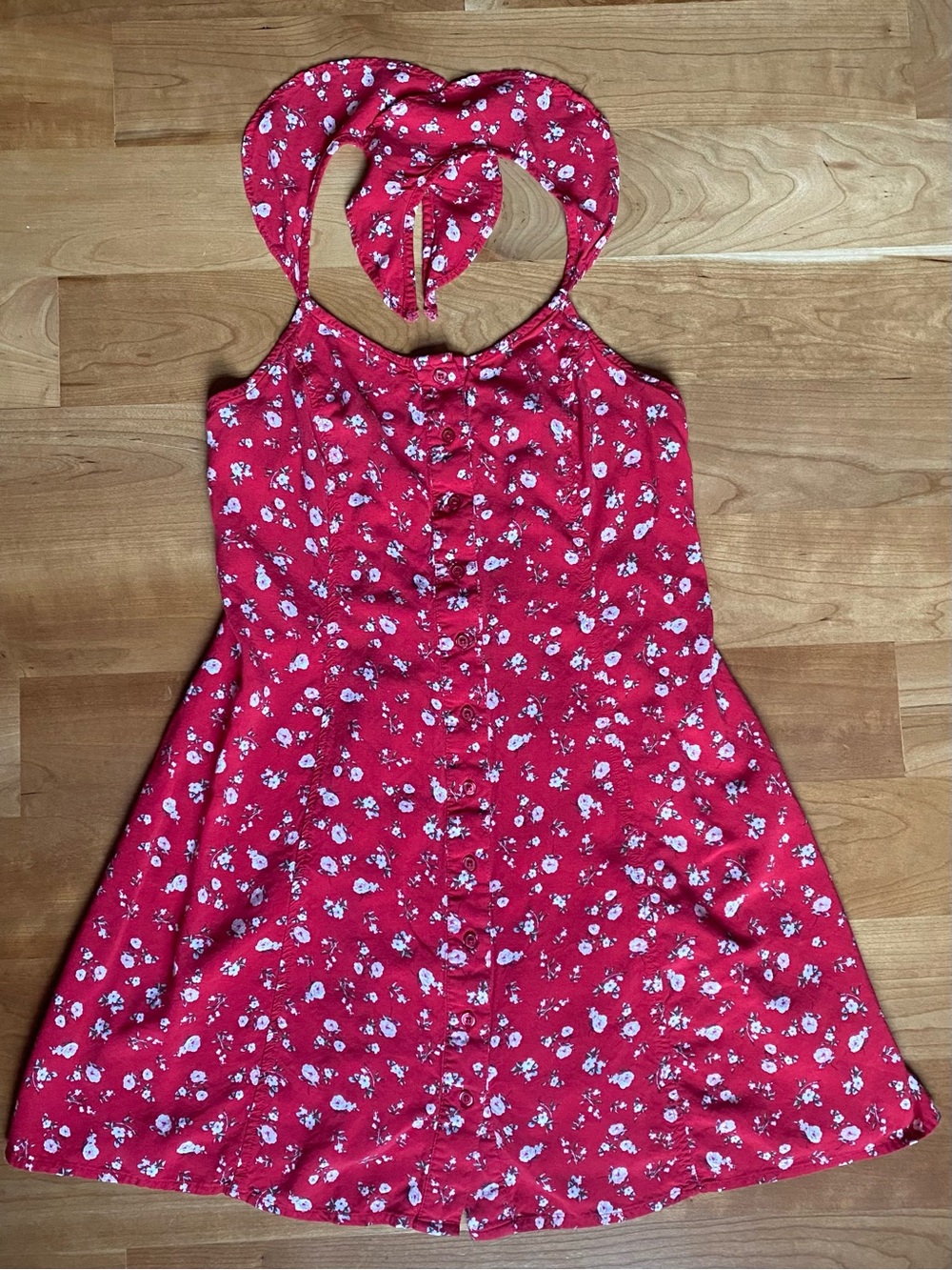 MOSSIMO Red Floral Sundress
